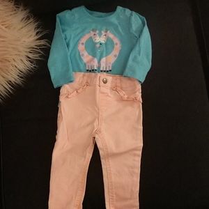 Girls'two-piece outfit